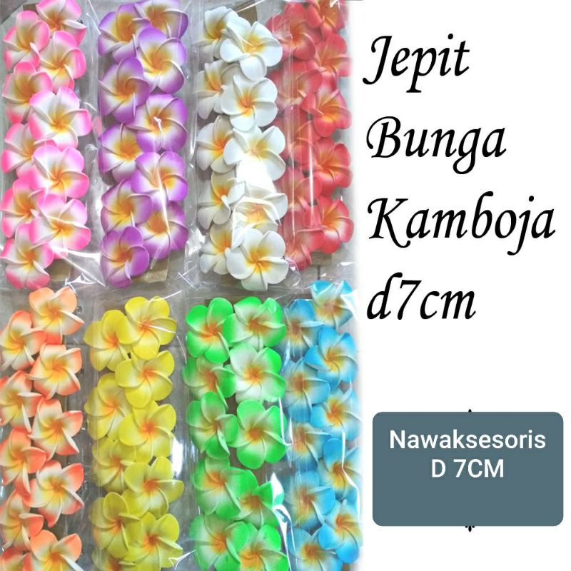 BUNGA JEPIT BALI DIAMETER 7CM/6PC