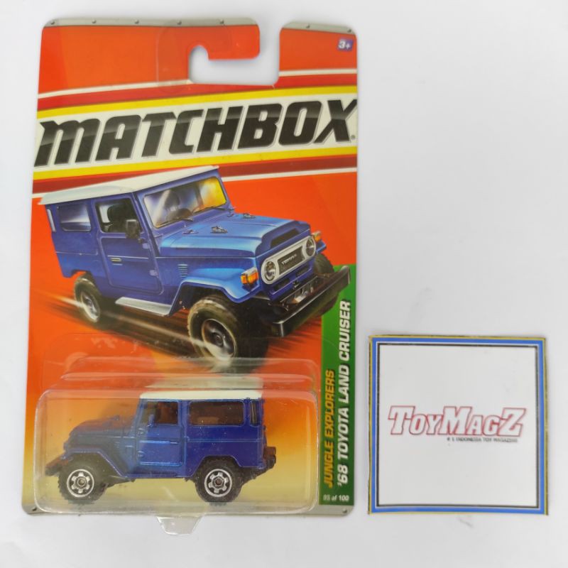 Diecast Toyota Hardtop Matchbox Reguler '68 Toyota Land Cruiser Biru