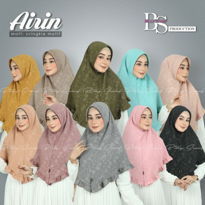 Hijab instan/Bergo AIRIN ori BILLY