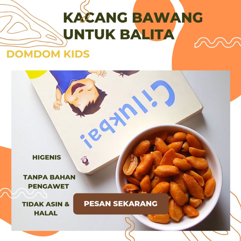 

COD Kacang Bawang Renyah Wangi Bawang Kadar Minyak Sedikit dan Higenis cocok untuk Balita