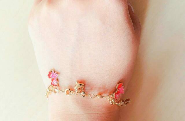 Gelang Anak Poni Pinky Pie Gold Xuping