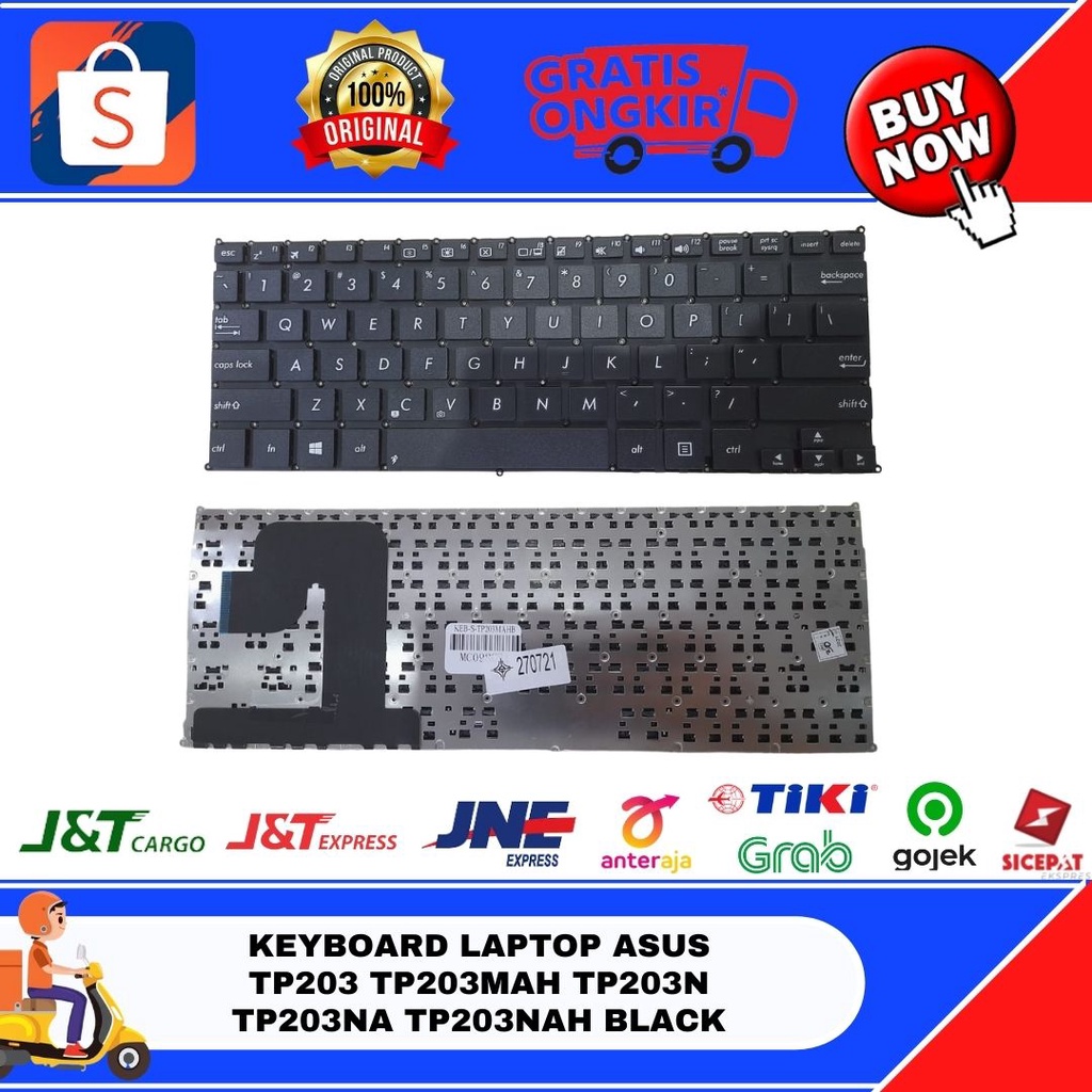 KEYBOARD LAPTOP ASUS TP203 TP203MAH TP203N TP203NA TP203NAH BLACK
