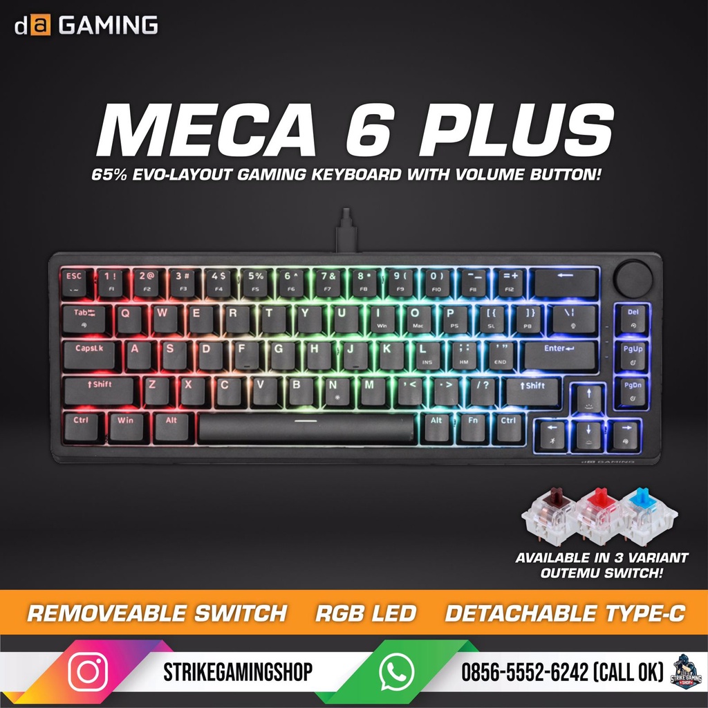 Jual Digital Alliance Meca Plus Rgb Mechanical Gaming Keyboard