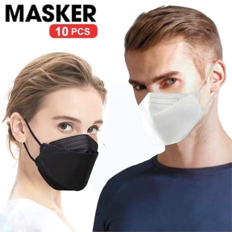 Termurah Masker Kf94 isi 10pcs 4ply Original Pilihan Warna Masker Face Mask Masker Earloop Disposable Mask