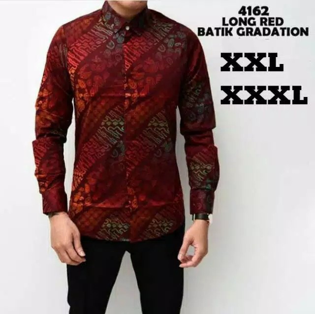 Kemeja Batik Songket Pria Gradation Terlaris
