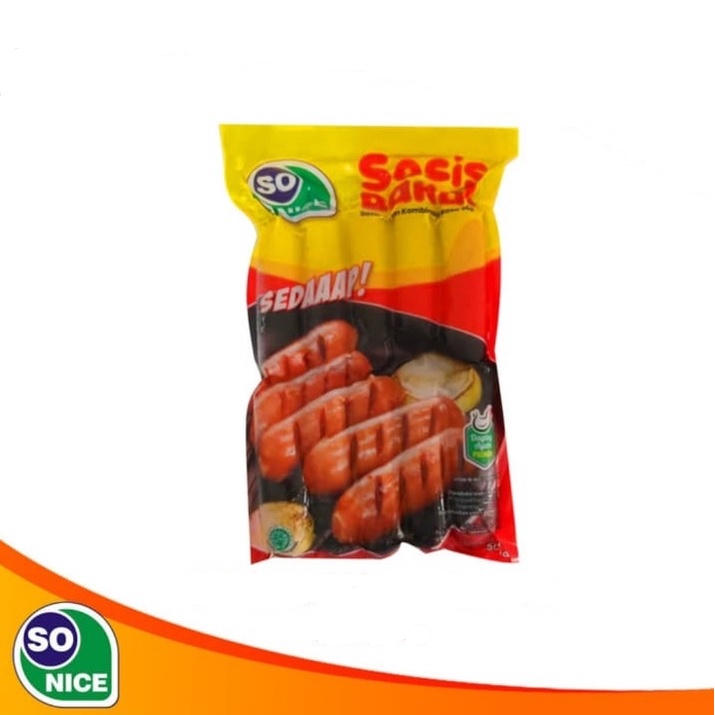 

So Nice Sosis Bakar Ayam Kombinasi Rasa Sapi 10pcs 500gr