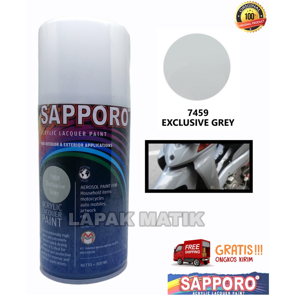 Pilok Sapporo ABU ABU EXCLUSIVE GREY 7459 300mL