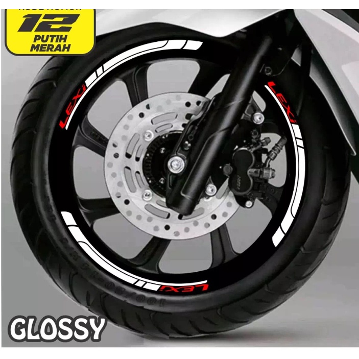 Stiker Lis Velg Motor All Yamaha Lexi Cutting Sticker Pelk