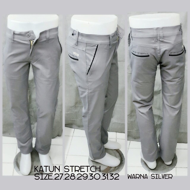 silver chinos