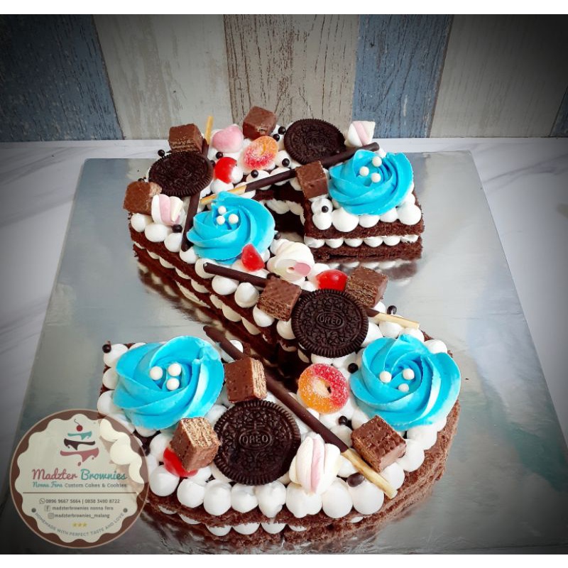 tart huruf /kue ulang tahun huruf /kue ulang tahun anak/kue ulang tahun alfabet / kue ulang tahun brownies