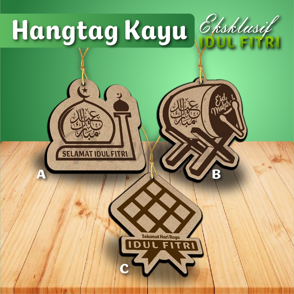 

Hangtag Kayu - Hang Tag Hampers - Aksesoris Idul Fitri - Ramadhan -1A