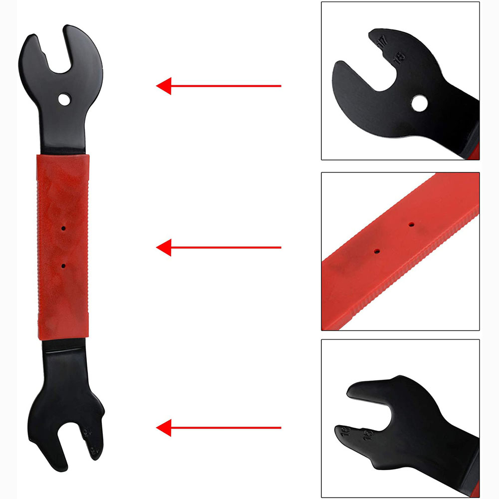 Kunci Pedal Sepeda Dengan Gagang Panjang Ukuran 15/16/17mm