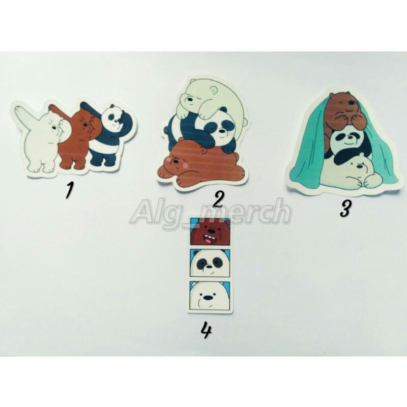 

Stiker Bare Bears, pack 2