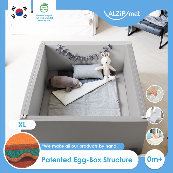 ALZiPmat Bumper Bed (Multi Guard) - size XL - Urban Gray