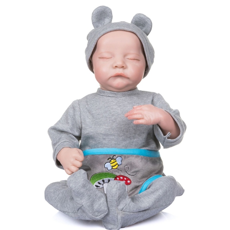 Mary 19in Realistis Untuk Boneka Tertutup Mata Tidur Cowok Vinyl Lembut Silikon Bayi Lucu Newborn Mainan Hadiah Untuk Anak Kids