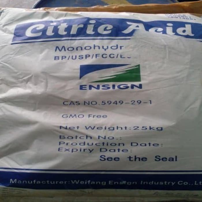 

Jual Citric Acid monohydrate / citrun / asam sitrun Berkualitas