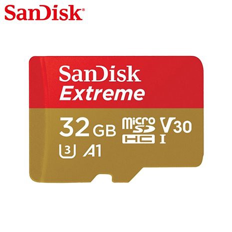 SANDISK Extreme A1 Micro SD Card for Mobile Gaming 32GB 100MBps