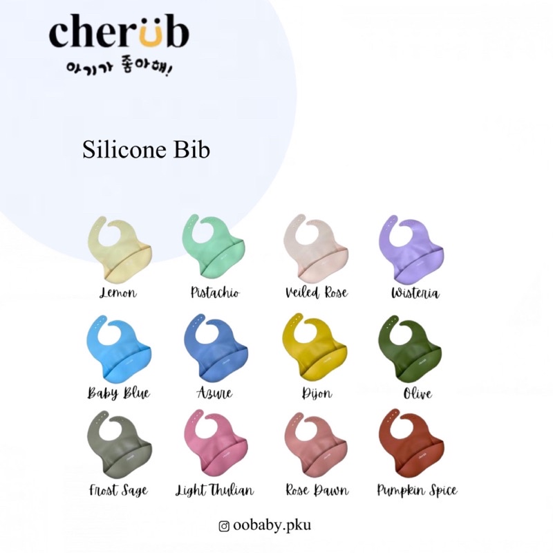 cherub baby silicone bib