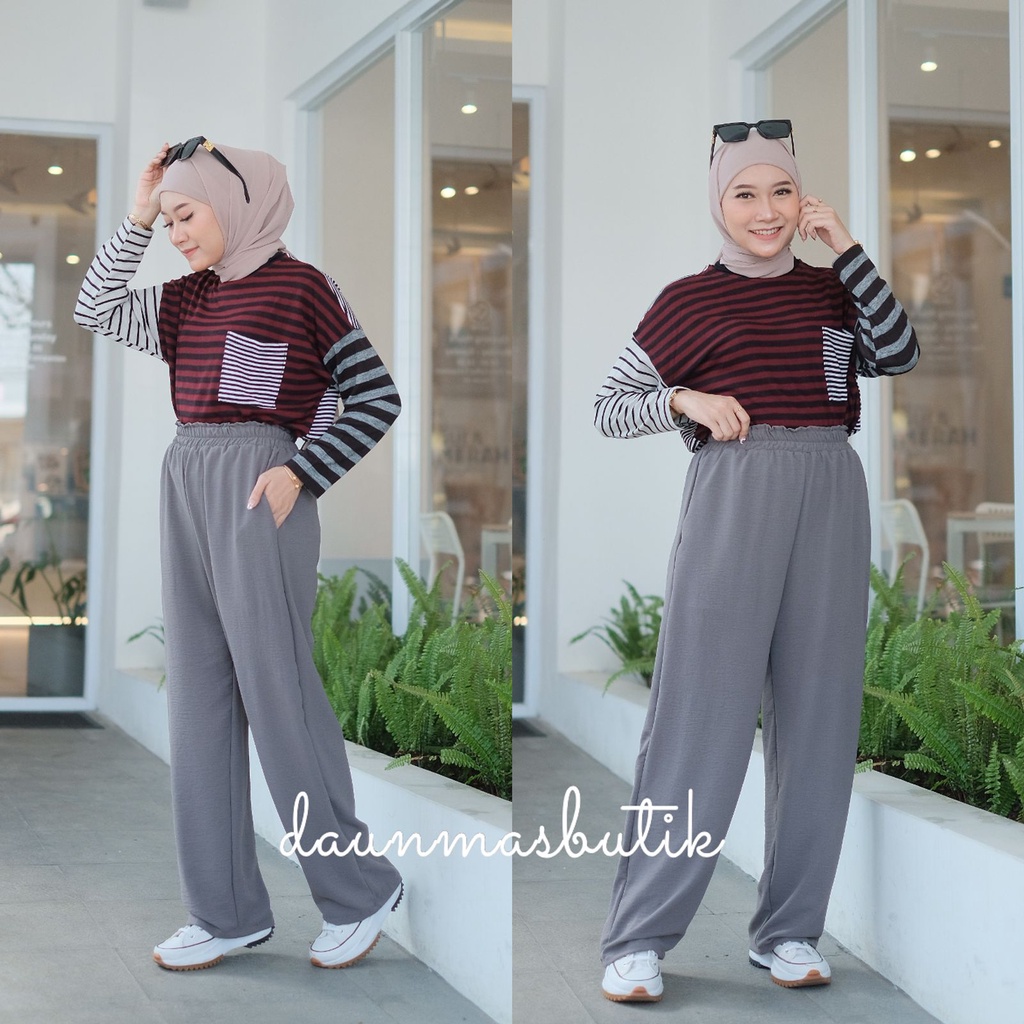 1KG MUAT 4PCS | MAIA PANTS CELANA PANJANG ANTI KUSUT ANTI LECEK HITS OOTD ORIGINAL FASHION WANITA