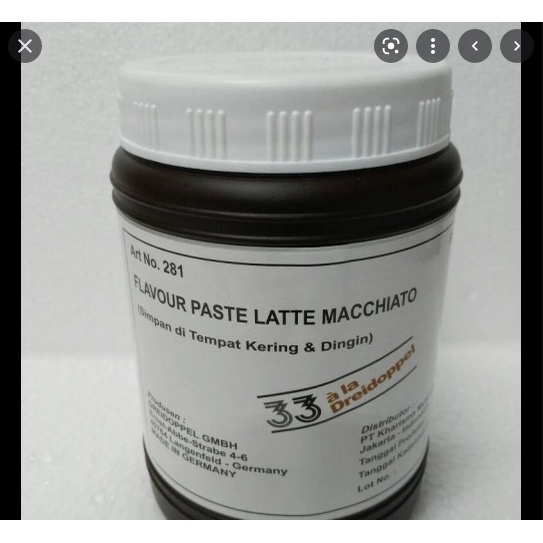 Dreidoppel Latte Macchiato Paste 1kg Perisa kue Late machiato pasta kopi latte makiato pasta kue