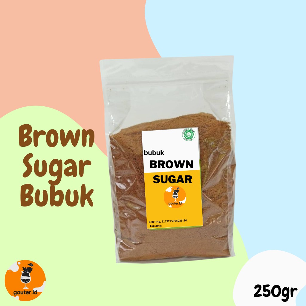 

BROWN SUGAR BUBUK 250GR / GULA PALM / GULA AREN / GULA HALUS / GULA MERAH / COCONUT SUGAR g