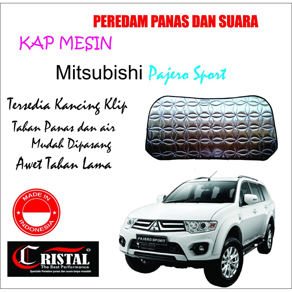 Peredam Panas Dan Suara Kap mesin Pajero Sport Alum