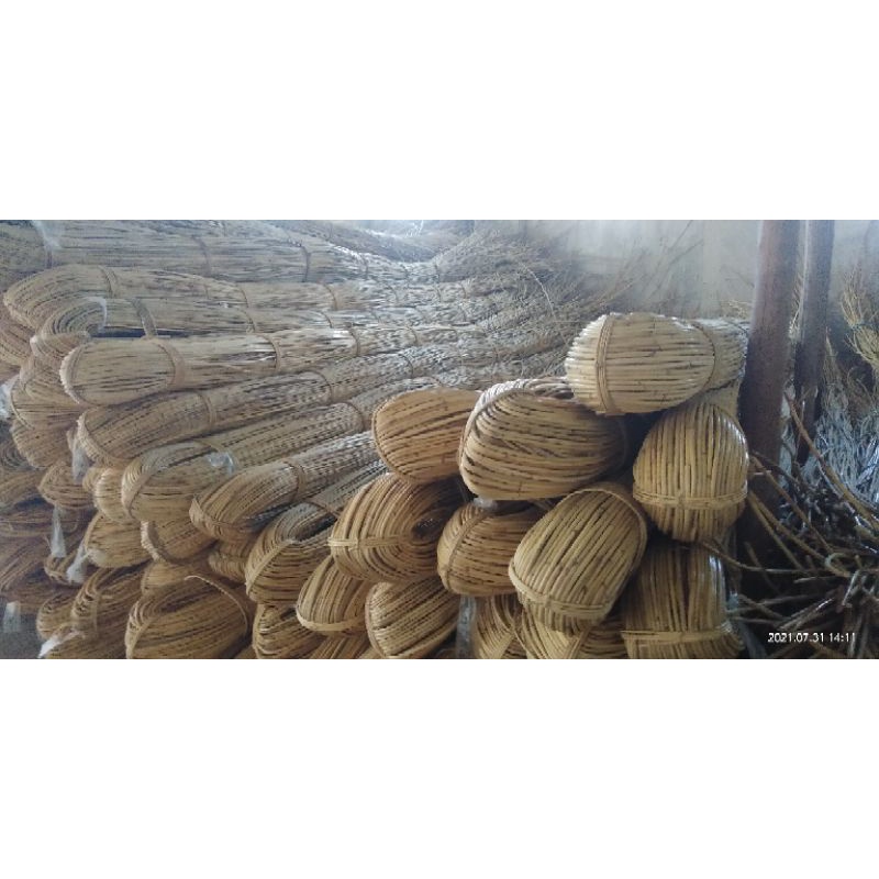 Tali Rotan Kulit Stik Rotan Kulit Diameter 4-6mm Panjang 5-6meter Tanpa putus Stok Harga 1pcs Stok 1