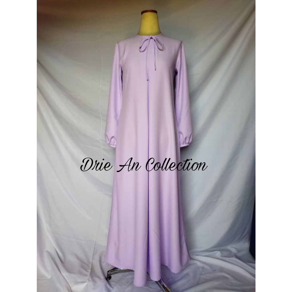 Alisa Gamis Basic Dress  Modern Lilac Dress Premium