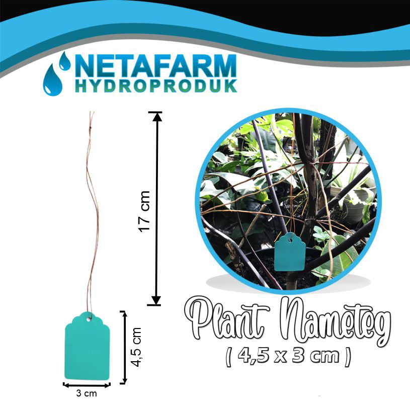 Plant Nametag / Label Tanaman Bertali 4,5 x 3 cm - 1 Set 10 pcs