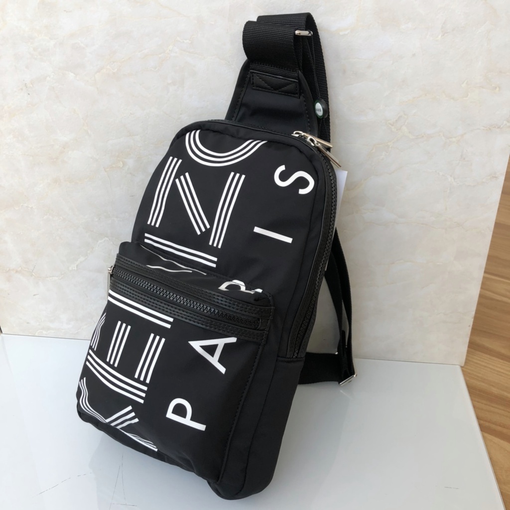 KZ9XB   K-Z Fashion Letter Print Men's Casual Versatile Chest Bag Shoulder Messenger Bag  xongbao