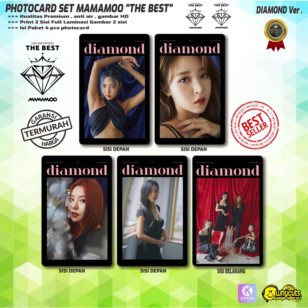 PHOTOCARD SET KPOP PREMIUM MAMAMOO THE BEST