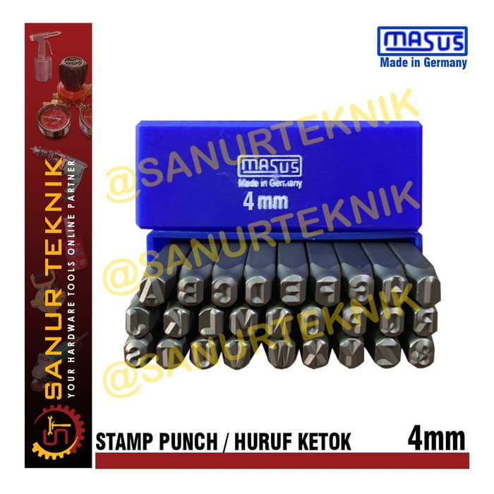 

Huruf Ketok / Ketok Huruf / Letter Stamp Punch MASUS 4mm / 4 mm