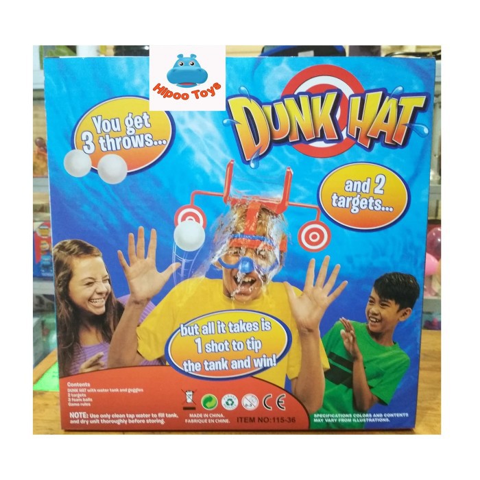mainan Dunk Hat game challenge wet head Murah
