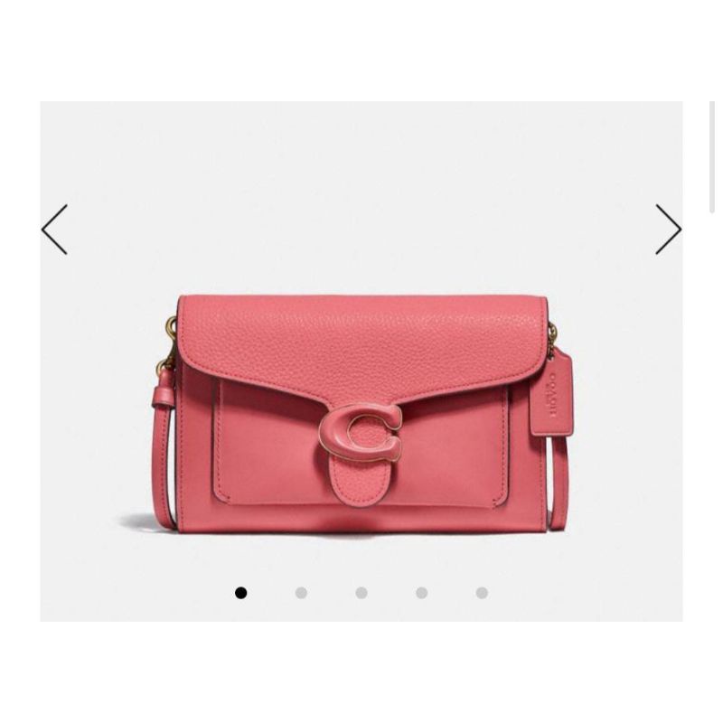 COACH TAS WANITA PINK CLUTCH C0869 TABBY BRUSH