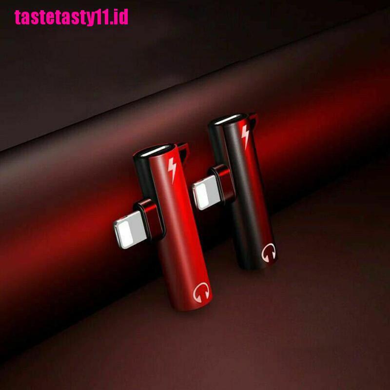 【TTID】For iPhone 8 7 Plus X Lightning to 3.5mm Aux Earphone Charger Jack Adapte