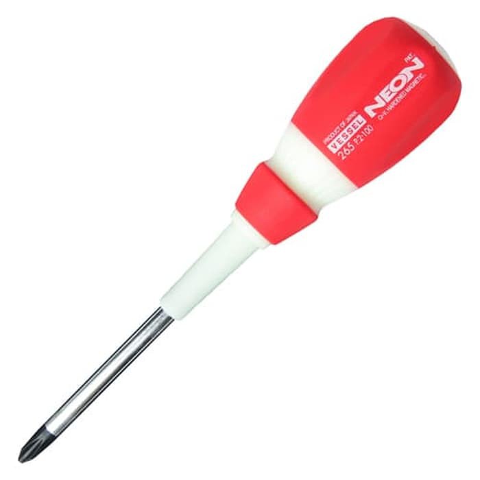 Obeng Vessel 265 PH2x100mm -NEON Screwdriver -Glow In The Dark -Japan