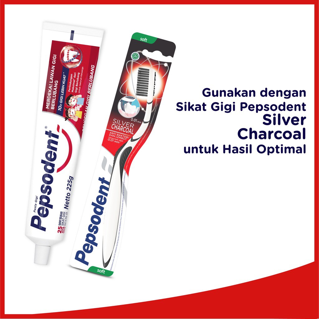 Pepsodent White Pasta Gigi Pencegah Gigi Berlubang 225gr Isi 2 [ORIGINAL]