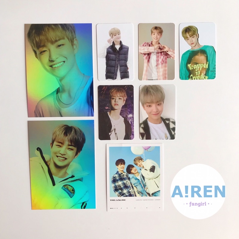 TREASURE Chapter 1 2 3 FA Jihoon Photocard Postcard File Holder Benefit YGS Japan