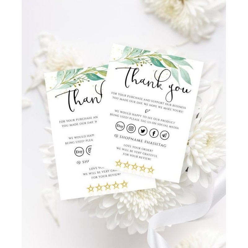 

THANK YOU CARD/ THANK CARD/ Kartu ucapan terimakasih