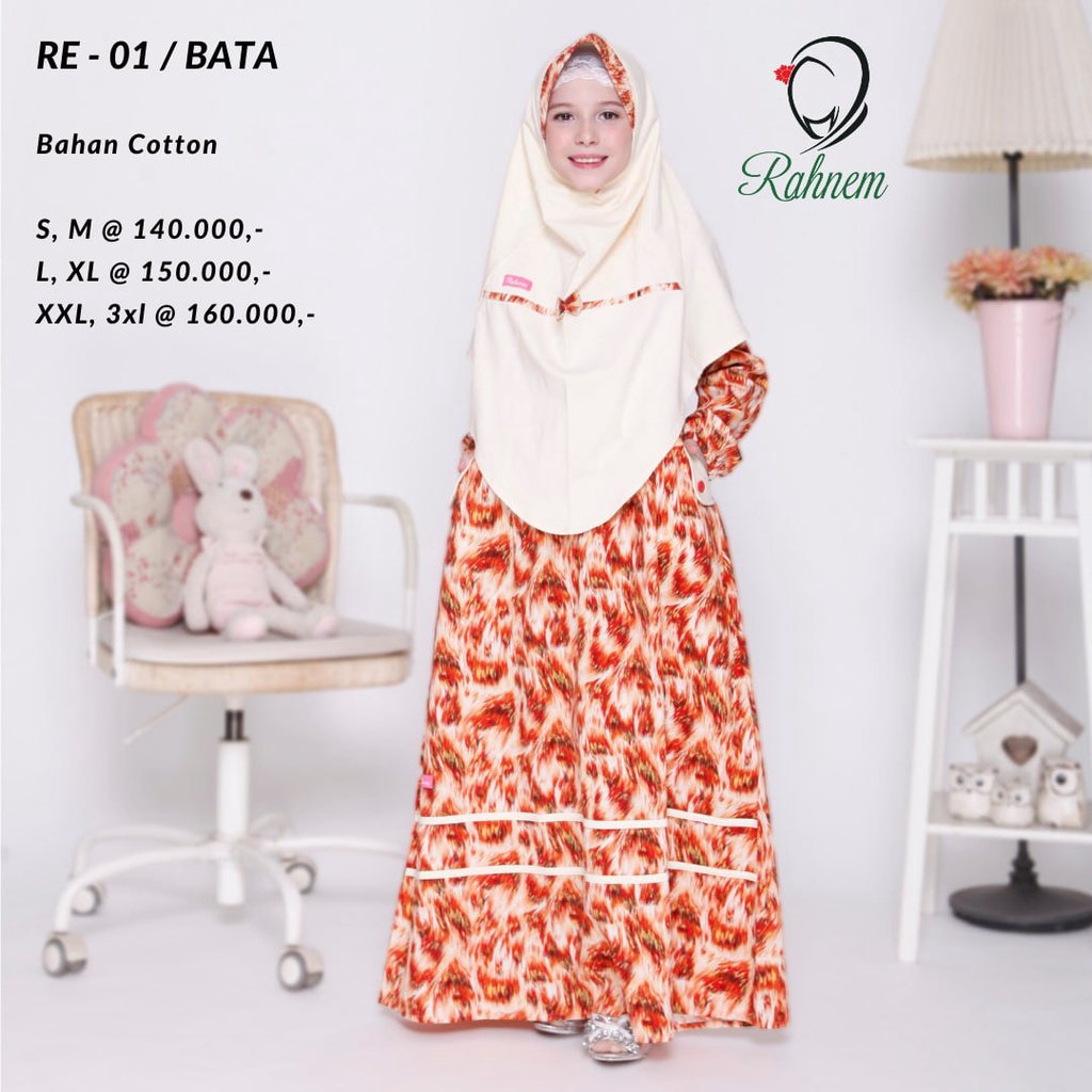 BISA COD - GAMIS ANAK RAHNEM RE 01 BATA FASHION MUSLIM