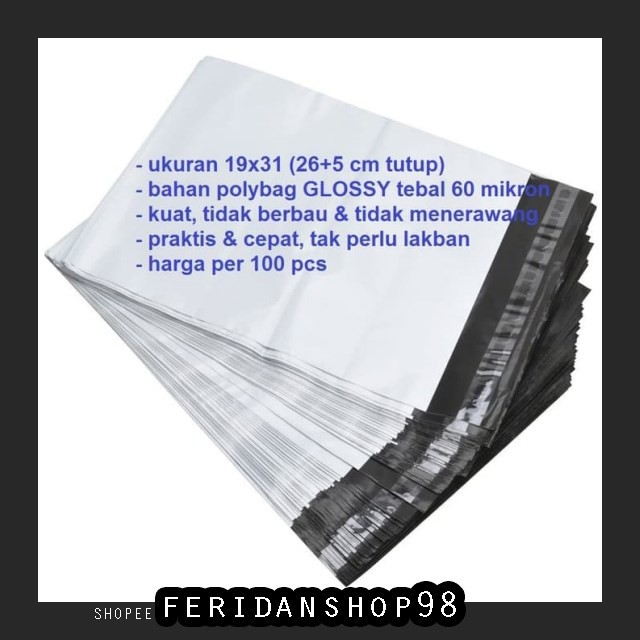 

FS1146 AMPLOP KANTONG AMPLOP PLASTIK ATK ONLINE SHOP TANPA PLONG POLYMAILER POLY MAILER BY FERIDANSH