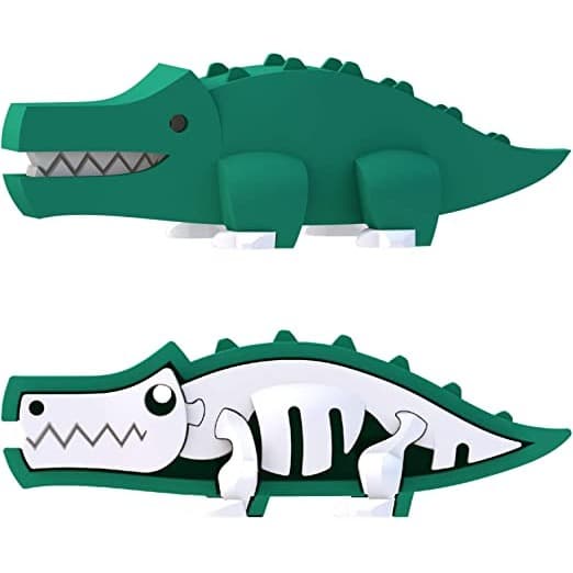 MAINAN & HOBI FIGURE HALFTOYS CROCODILE MAGNETIC FIGURE PUZZLES HR2208W