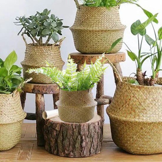 KERANJANG POT ALAMI/POT BUNGA/STORAGE/KERANJANG SERBA GUNA