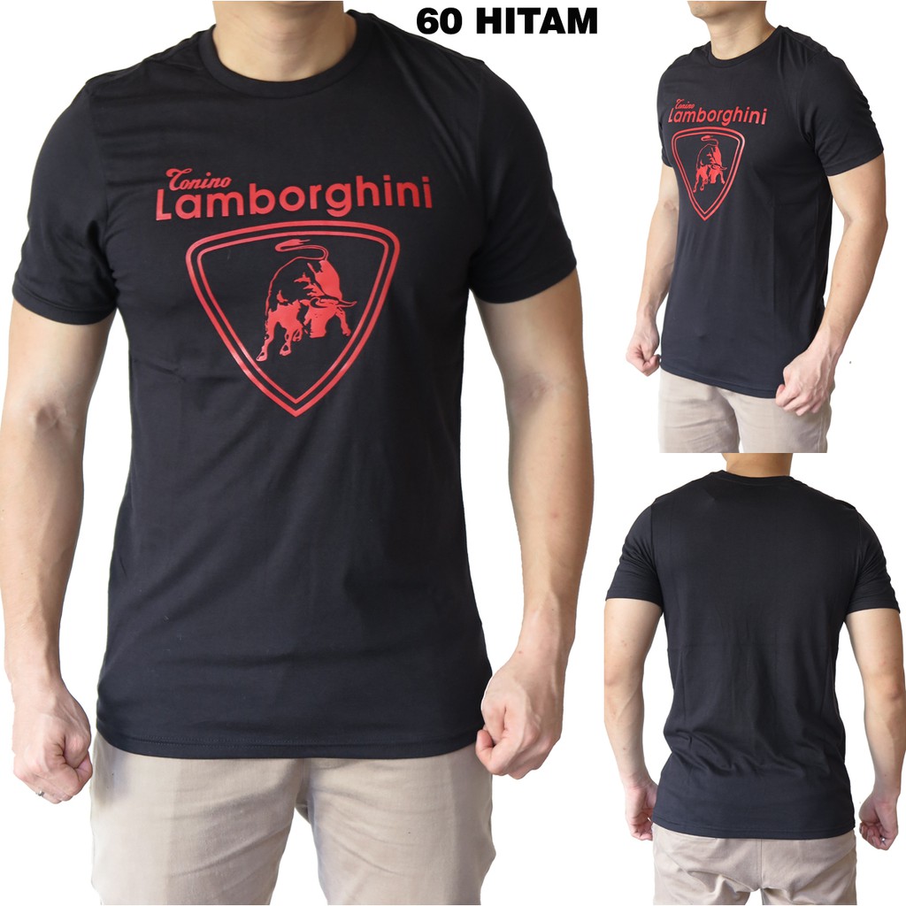 Kaos Lamborghini 60 Hitam Baju Fashion