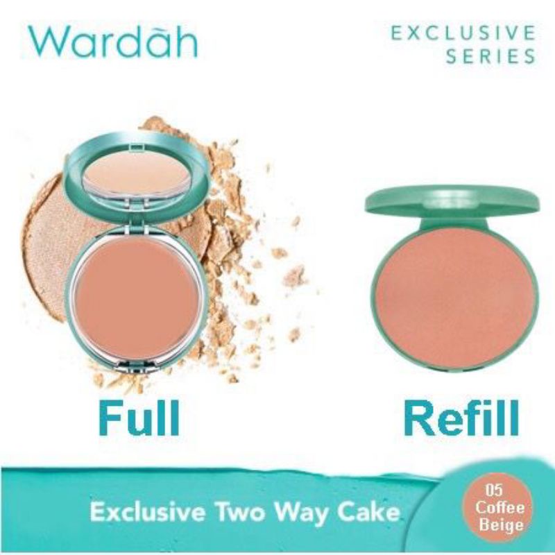 Wardah Exclusive Two Way Cake | full | refill