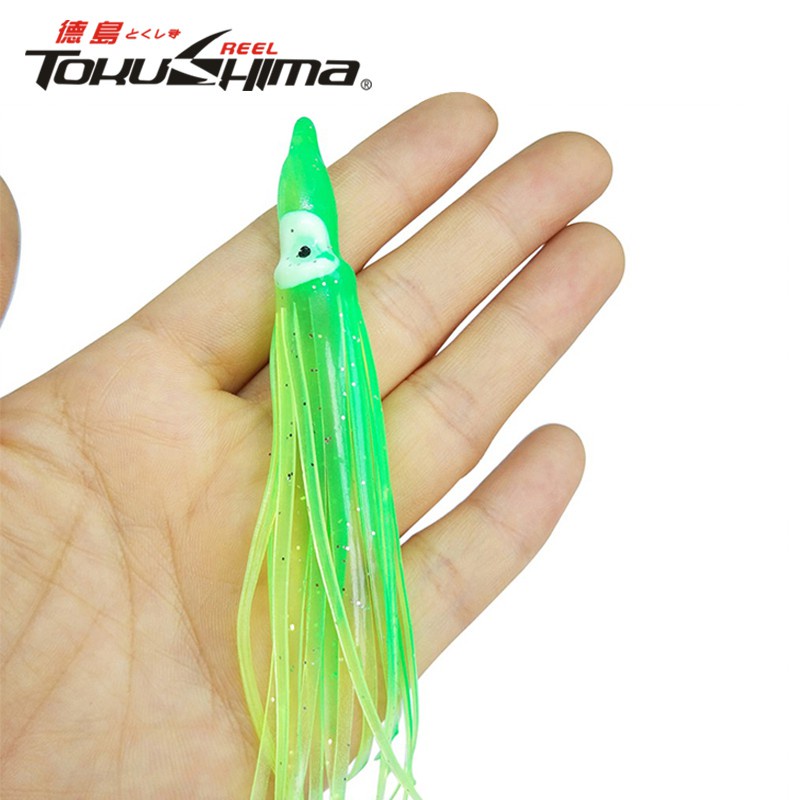 Buzz Bait Lure Lure For Fishing Tuna Fish bait 10PCS Mix Colors Spinner Bait SwimBait Lure Soft Plastic Lure Bait Octopus Umpan Mancing Fishing Lure Squid jig Fishing Bait Set 5cm 9cm 11cm Fishing Gear Fishing Accessories Squid lure