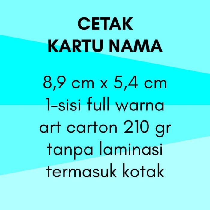 

Print Cetak Kartu nama - Art Paper 210, 1 sisi