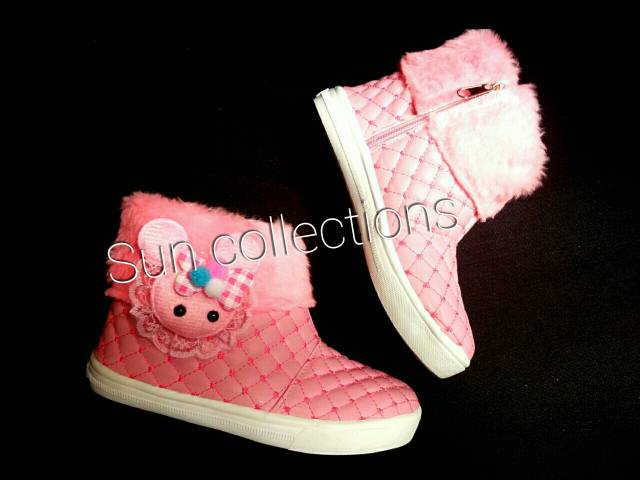 Promo!!! Sepatu Boot anak model Bulu Boneka