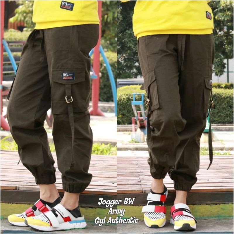 CELANA CARGO JOGGER BW GYL ARMY