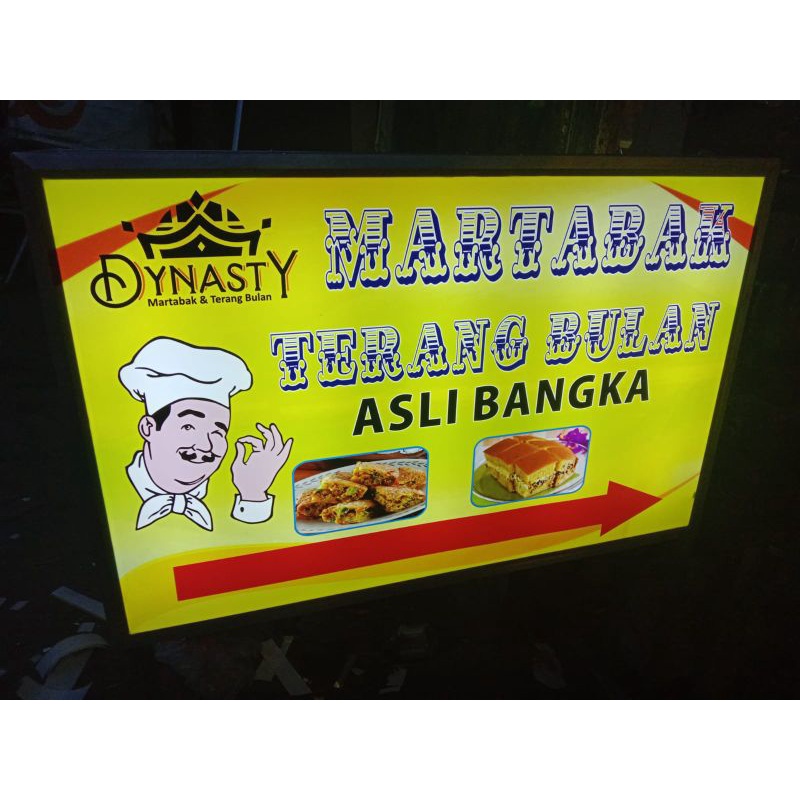 NEON BOX KOTAK 2 SISI